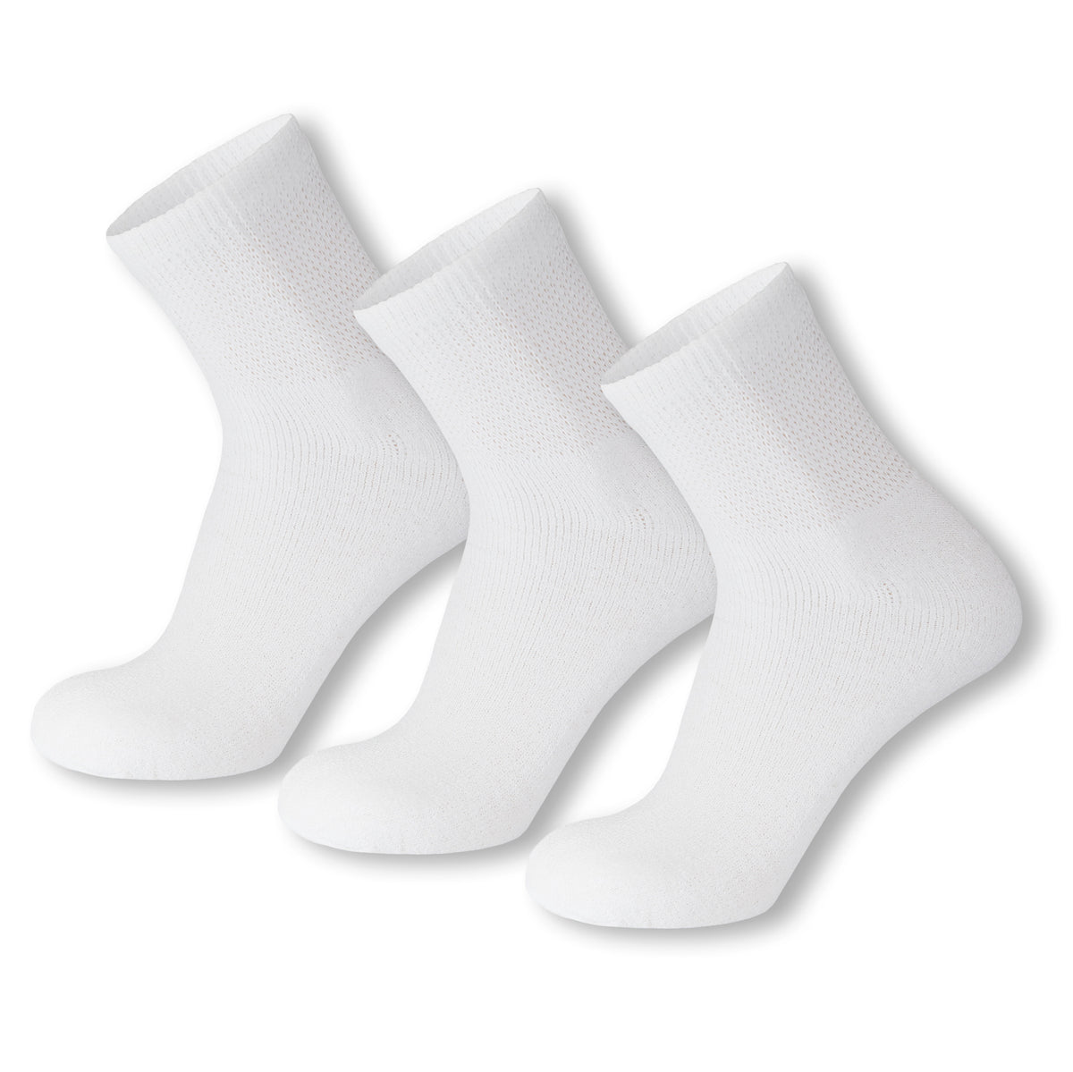 Premium Ringspun Cotton Mid Calf Work Sock 3 Pair Pack