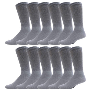 Ladies Diabetic Neuropathy Extra Stretchy Cotton Crew Socks, Women's Shoe Size 6-11