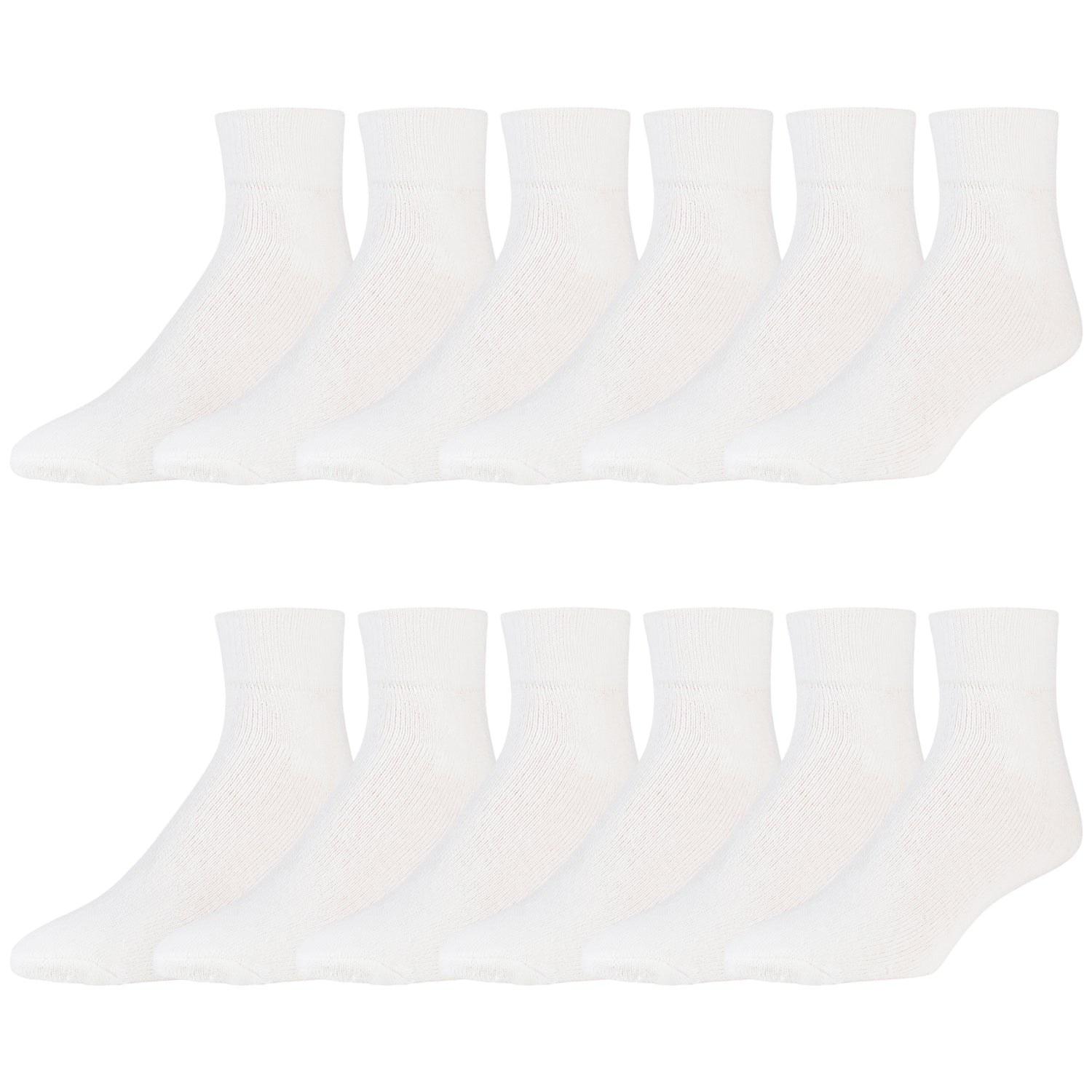 Women's Quarter Length Sports Socks, Size 9-11