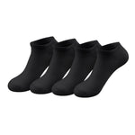 Men's Cushioned Low-Cut Cotton Socks – Seamless Toe, Padded Sole & Toe, Breathable Daily Comfort