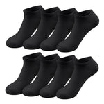 Men's Cushioned Low-Cut Cotton Socks – Seamless Toe, Padded Sole & Toe, Breathable Daily Comfort