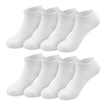 Men's Cushioned Low-Cut Cotton Socks – Seamless Toe, Padded Sole & Toe, Breathable Daily Comfort