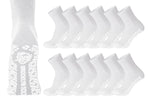 Non-Skid Diabetic Cotton Quarter Socks with Non Binding Top