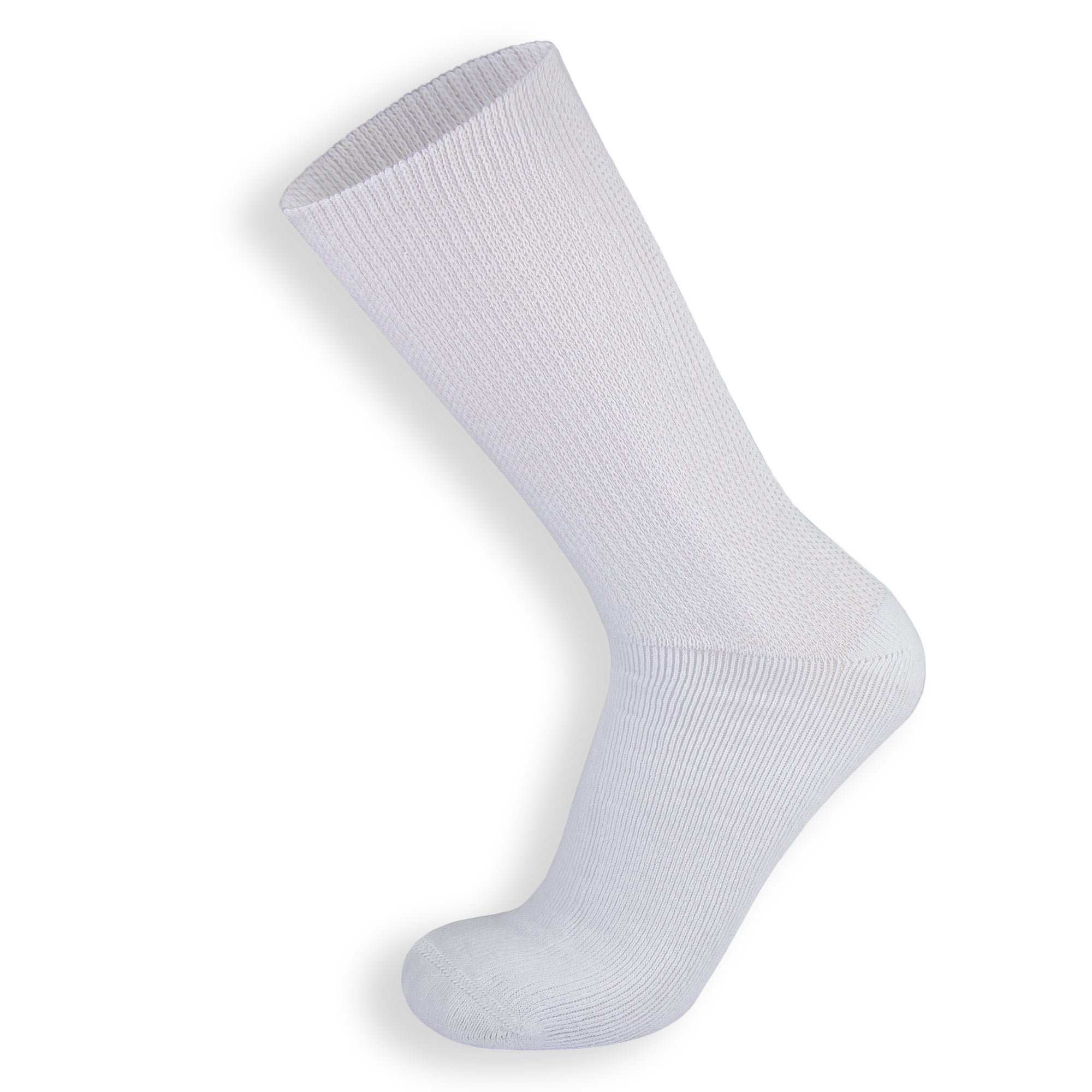 Extra Wide Diabetic Socks, Crew/Over-the-Calf  Medical Swollen Feet Socks