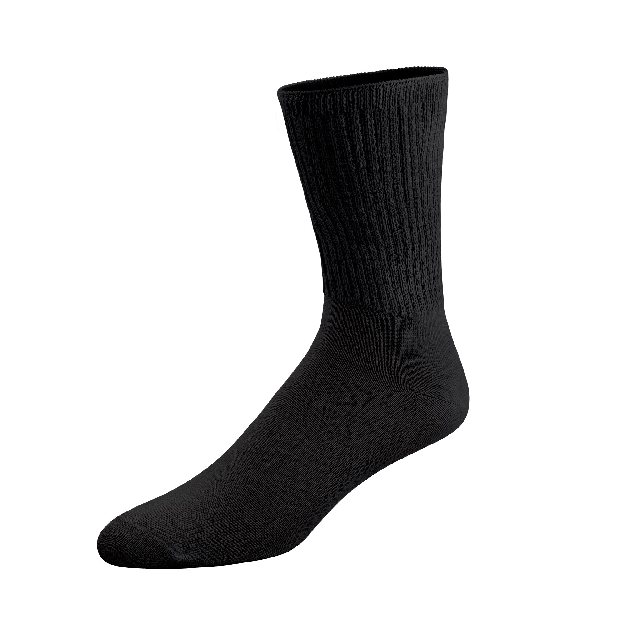 Thin Combed Cotton Diabetic Socks, Loose, Wide, Non-Binding Low-Crew S –  Brooklyn Socks