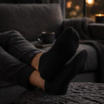 Men's Cushioned Low-Cut Cotton Socks – Seamless Toe, Padded Sole & Toe, Breathable Daily Comfort