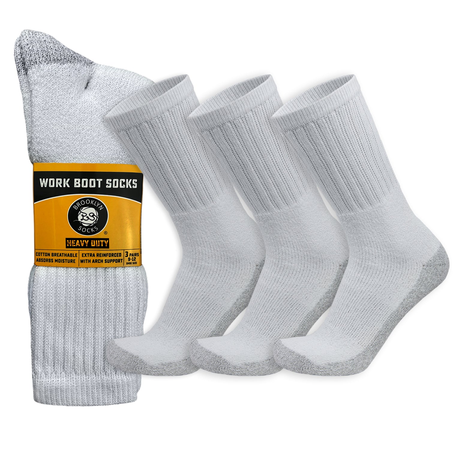 YUEVO SPORTS 5 Paia Calze Uomo In Cotone Con Imbottitura Terry - Calzini Sportivi Traspiranti Da Trekking, Lavoro E Camminata, Taglie L-XL