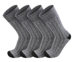 Extra Thick Warm Cotton Comfort Socks, Heavyweight Ribbed Stretch Boot Socks