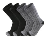 Extra Thick Warm Cotton Comfort Socks, Heavyweight Ribbed Stretch Boot Socks