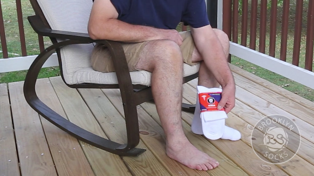 Brooklyn Socks Extra Wide BS-16 diabetic socks video