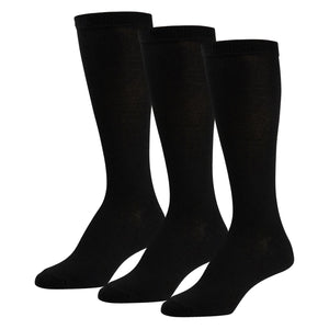 Women's Solid Colored Knee High Socks White / 9-11 / 6 Pairs Women's Solid Colored Knee High Socks White / 9-11 / 6 Pairs