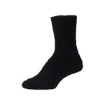 Womens Fluffy Black Fuzzy Socks