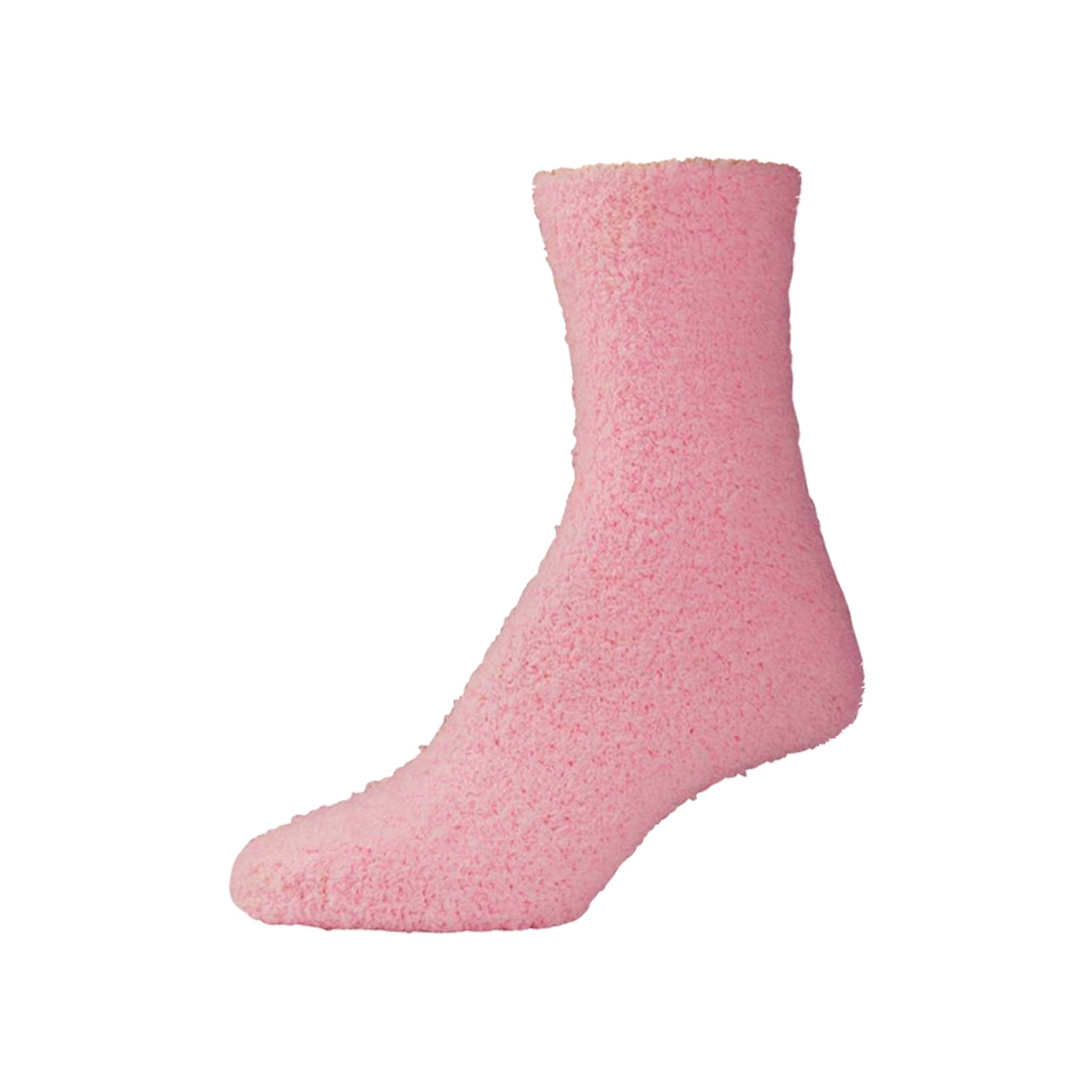 Womens Fluffy Pink Fuzzy Socks