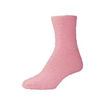 Womens Fluffy Pink Fuzzy Socks