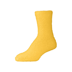 Womens Fluffy Yellow Fuzzy Socks