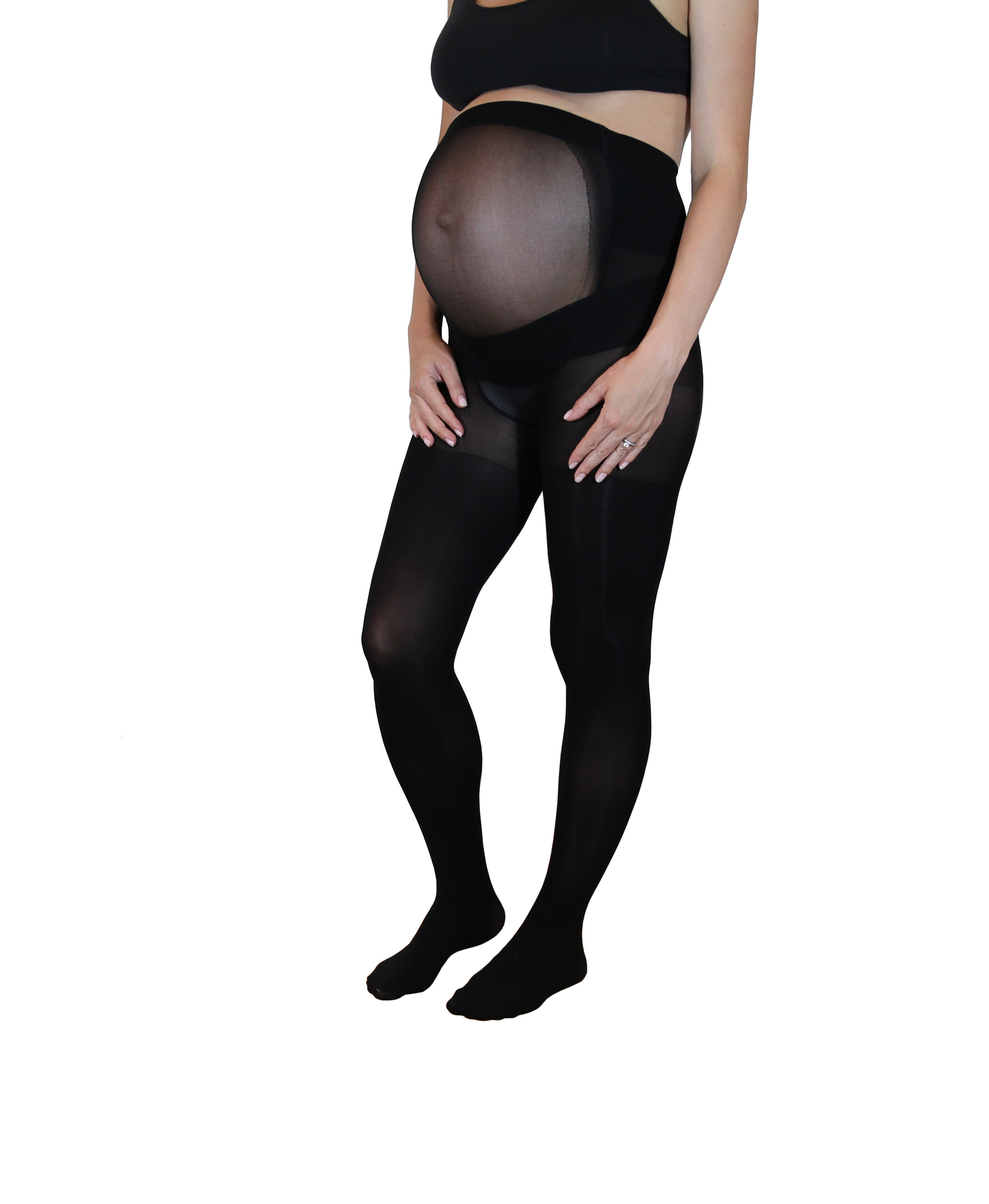 Pack of 2 pairs of opaque Maternity tights - black