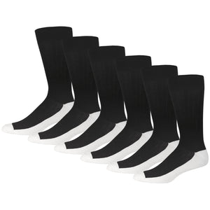Men's Diabetic Dress Socks Crew Length with Loose Top