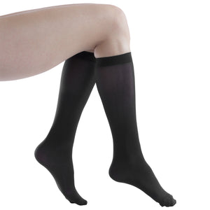 Black White Knee High Socks, Womens Long Socks White Black