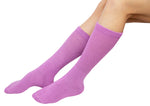 Premium Women’s Soft Breathable Cotton Crew Socks, Non-Binding & Comfort Diabetic Socks, Fits Shoe Size 6-11, 6 Pairs