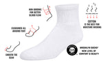 Premium Women’s Soft Breathable Cotton Ankle Socks, Non-Binding & Comfort Diabetic Socks Fits Shoe Size 6-10, 6 Pairs