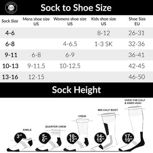 6 Pairs of Merino Wool Diabetic Thermal Socks